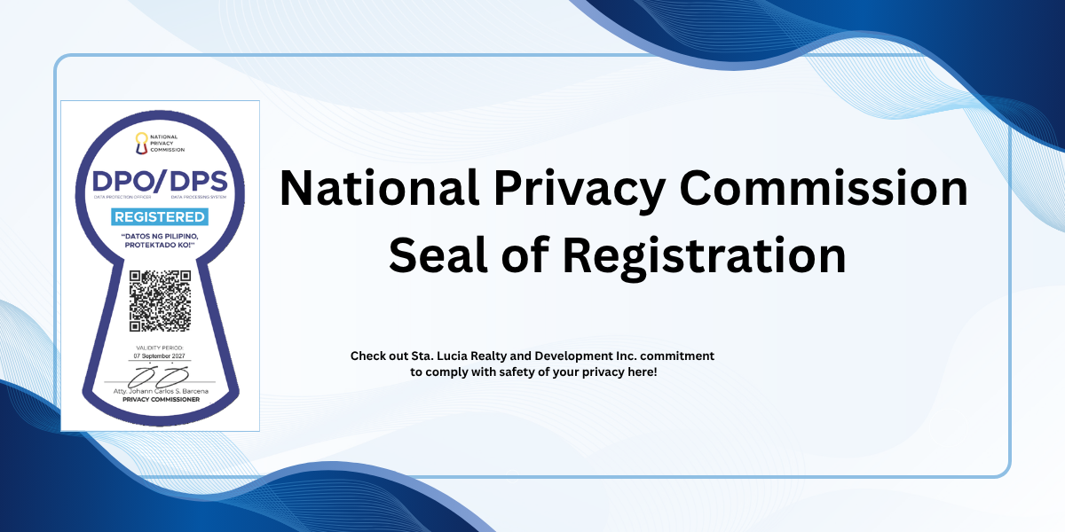 NPC SEAL OF REGISTRATION – Sta. Lucia Realty and Development Inc.